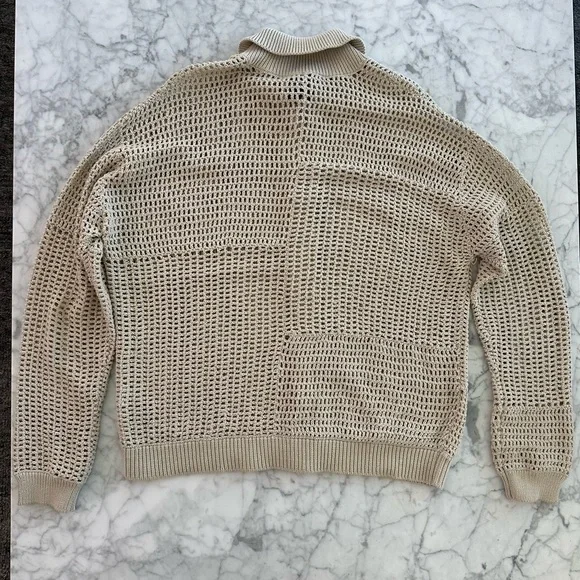 Frame Tonal Crochet Sweater size Medium